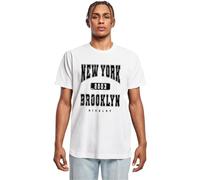 Mister Tee Men's Mt3098-Brooklyn College Style Tee T-Shirts, White, XL
