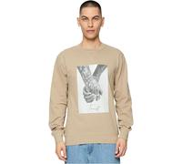 Mister Tee Men's Trust 2.0 Crewneck Sweatshirt, Darksand, S