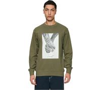 Mister Tee Men's Trust 2.0 Crewneck Sweatshirt, Olive, S