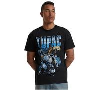 Mister Tee Men's Tupac All Eyez On Me Anniversary Oversize Tee T-Shirt, Black,