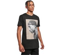 Mister Tee Men's Tupac Cracked Background Tee T-Shirt, Black, M
