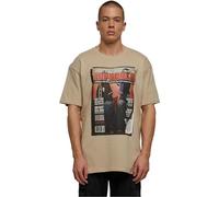Mister Tee Mt2859-Upscale Magazine Oversize Tee T-Shirt, Sand, L Große Größen Tall