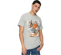 Mister Tee Men's Vintage Ballin Tee T-Shirt, Heather Grey, S