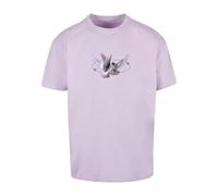 MT Upscale Men's Vive La Liberte Oversize Tee T-Shirt, Fliederfarben, L