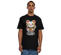 Mister Tee Men's Welcome Cat Heavy Oversize Tee T-Shirt, Black, XS