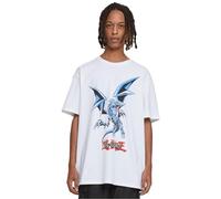 Mister Tee Men's Yu-Ghi-Oh Blue Eyes White Dragon Heavy Oversize Tee T-Shirt, M