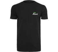 Mister Tee Miami Palm Tree EMB Men's T-Shirt Cotton Jersey Summer Feeling
