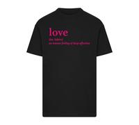 Mister Tee Herren Love Definition Tee T-Shirt, Black, XS