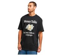 MT Upscale Men's Mt3457-money Talks Oversize Tee T-Shirt, Black, XS