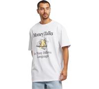 MT Upscale Men's Mt3457-money Talks Oversize Tee T-Shirt, White, L