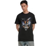 Mister Tee Men's T-Shirt Natural Beauty Butterfly Tee, 100% Cotton, Black, L