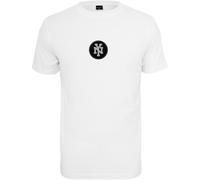 Mister Tee NY Patch T-Shirt Top Shirt Print New York Men White Basic
