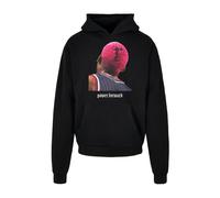 Mister Tee Power Forward Oversize Hoodie Black Fraktur Font Sport Style