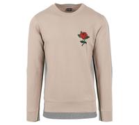 Mister Tee Rose Crewneck Long Sleeve Shirt Flower Love Sweater Pullover Men