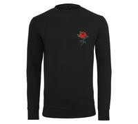 Mister Tee Rose Crewneck Long Sleeve Shirt Flower Love Sweater Pullover Men