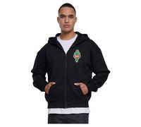 Oversized heavyweight zip-up hoodie Upscale Santa Monica Noir S