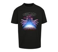 Mister Tee Space Ball Oversize T-Shirt Black Basketball Flashlight