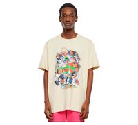 Mister Tee Men's T-shirt Space Jam Teamwork Short Sleeve Beige S
