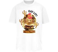 Mister Tee T-Shirt Eat Lit Oversize Tee White
