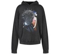 Mister Tee Thorned Mask Oversize Hoody Hedgehog Spiked Head Wire
