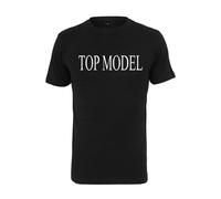 Mister Tee Top Model T-Shirt Black Round Neck Short Sleeve Print Style Men
