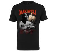 Mister Tee Tupac Makaveli Tee Rapper Shakur 2Pac Black Crew Neck Short