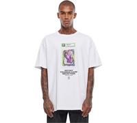 Mister Tee Unisex Blend Oversize Tee, White, L