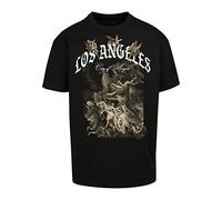 Mister Tee Unisex City of Angels Oversize Tee T-Shirt, Black,