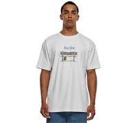 Mister Tee Unisex Credits Oversize Tee T-Shirt, White,