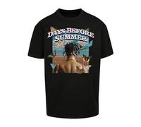 Mister Tee Unisex Days Before Summer Oversize Tee T-Shirt, Black,
