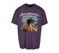 Mister Tee Unisex Days Before Summer Oversize Tee T-Shirt, Purplenight,