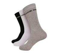 Mister Tee Unisex Fuck Off Socks 3-pack Lässige, Schwarz/Grau/Weiß, 43-46