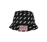 Mister Tee Unisex NASA Allover Bucket Hat Schlapphut, Black, one Size
