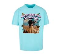 MT Upscale Mt1840-days Before Summer Oversize Tee T-Shirt, Beryl Blue, S