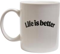 Mister Tee Universal Tasse Life Is Better Cup White White