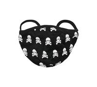 Urban Classics Unisex Skull Face 2-pack Everyday mask, Black/White, One Size Pack of 2 UK