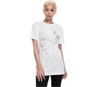 Mister Tee Women's Ladies One Line Tee T-Shirt, White,