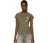 Mister Tee Women's T-Shirt Ladies Only Love Tee, 100% Cotton, Olive, S