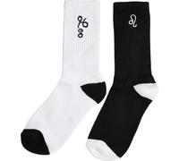 Mister Tee Zodiac Socks 2-Pack Black/White Leo