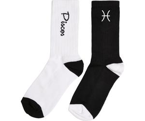 Mister Tee Zodiac Socks 2-Pack Black/White Pisces