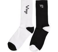 Mister Tee Zodiac Socks 2-Pack Black/White Virgo