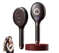 MisterBrush 2-in-1 Hairbrush Mister - Wet & Dry Detangling Hair Brush with Ultra-Soft Bristles, Smooths Hair, Adds Shine, Reduces Frizz, Suitable for All Hair Types(Black)