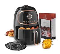 MisterChef Air Fryer - Rapid Air Circulation System & VORTX Frying Technology - 1000W Power & 2.0L Cooking Pot - Adjustable Temperature Control & 30-Minute Timer - Free Recipe Book - Black