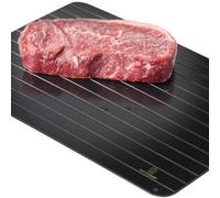 Misterchef Fast Defrosting Tray For Meat And Fish Without Electricity, Microwave, Hot Water Or Any Other Tools, Black