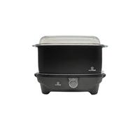 MisterChef Slowé Cooker 7qt / 6.6L Black Slow Cooker with Flat Glass Cover and Cool Touch