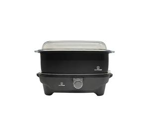 MisterChef Slowé Cooker 7qt / 6.6L Black Slow Cooker with Flat Glass Cover and Cool Touch
