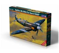 Mistercraft Model Kit Spitfire Mk. VIIIC Far East & Raaf Scale 1:72 Plastic Kit for Assembly Plastic Model, Assembly Instructions, 128 mm x 136.0 mm