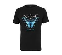 Mistertee Butterfly T-Shirt 3 Butterflies Tee Cotton Jersey Men Black