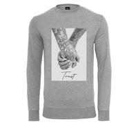 Mistertee Crewneck Longsleeve Pullover Trust 2.0 Men Top Cotton Print