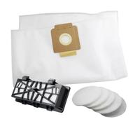 MisterVac 5 x vacuum cleaner bags + 1 x exhaust filter + 5 x filters compatible with Kärcher T15/1